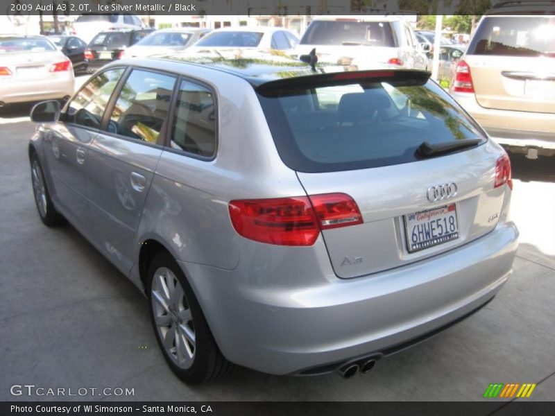 Ice Silver Metallic / Black 2009 Audi A3 2.0T