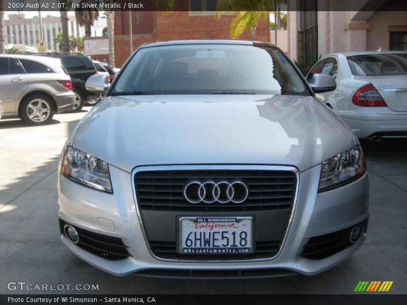 Ice Silver Metallic / Black 2009 Audi A3 2.0T