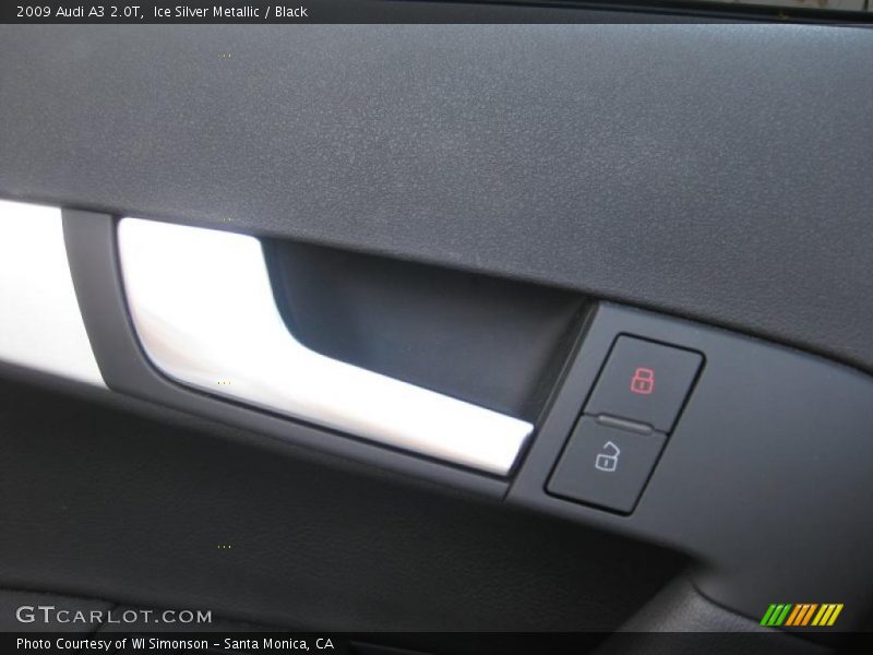 Ice Silver Metallic / Black 2009 Audi A3 2.0T