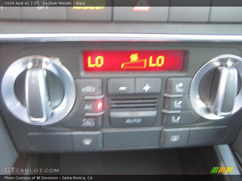 Ice Silver Metallic / Black 2009 Audi A3 2.0T