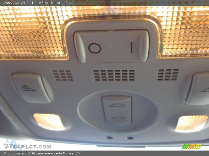 Ice Silver Metallic / Black 2009 Audi A3 2.0T
