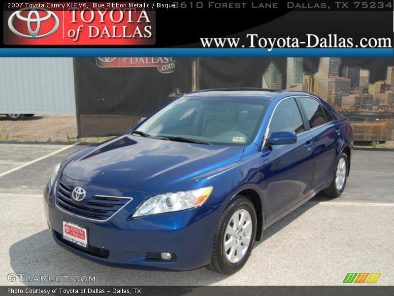 Blue Ribbon Metallic / Bisque 2007 Toyota Camry XLE V6