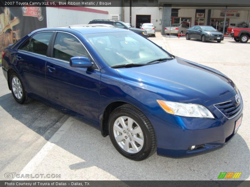 Blue Ribbon Metallic / Bisque 2007 Toyota Camry XLE V6