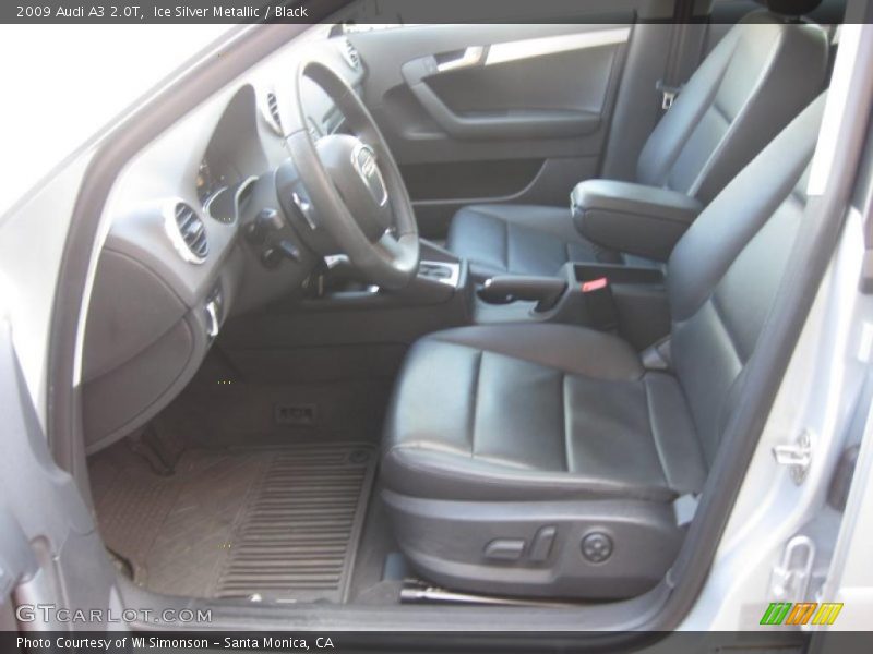 Ice Silver Metallic / Black 2009 Audi A3 2.0T