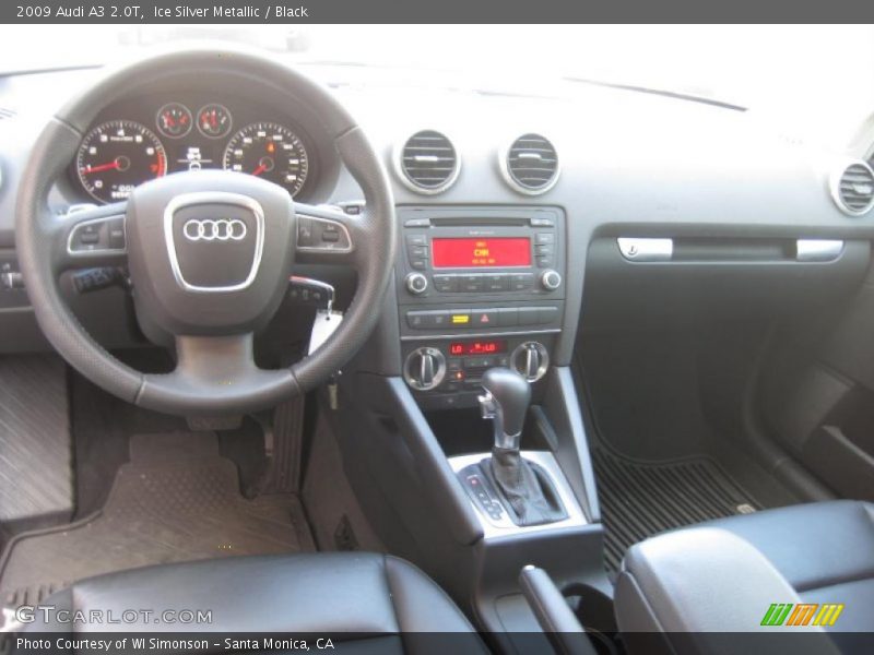 Ice Silver Metallic / Black 2009 Audi A3 2.0T