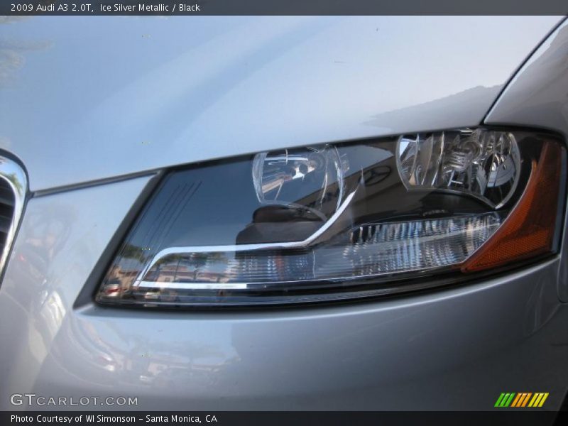 Ice Silver Metallic / Black 2009 Audi A3 2.0T