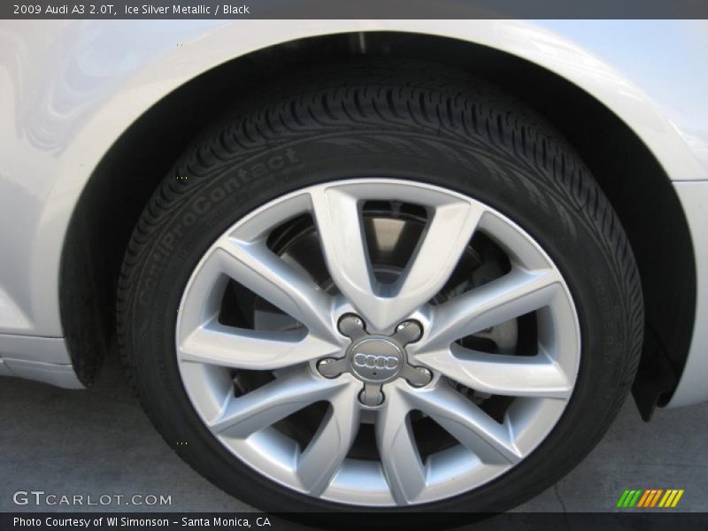 Ice Silver Metallic / Black 2009 Audi A3 2.0T
