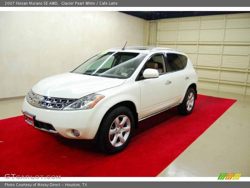 Glacier Pearl White / Cafe Latte 2007 Nissan Murano SE AWD