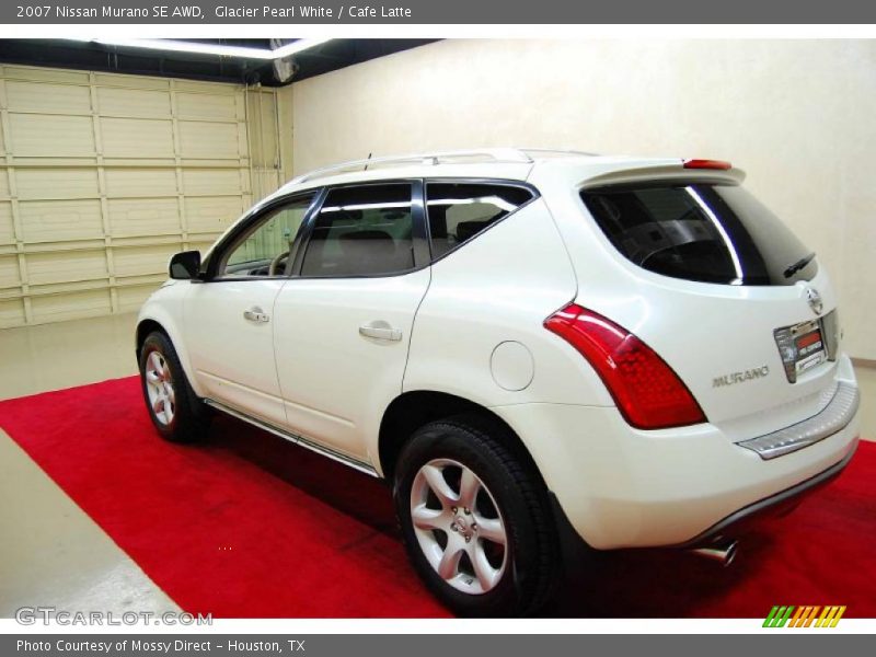 Glacier Pearl White / Cafe Latte 2007 Nissan Murano SE AWD