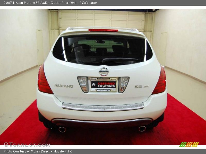 Glacier Pearl White / Cafe Latte 2007 Nissan Murano SE AWD