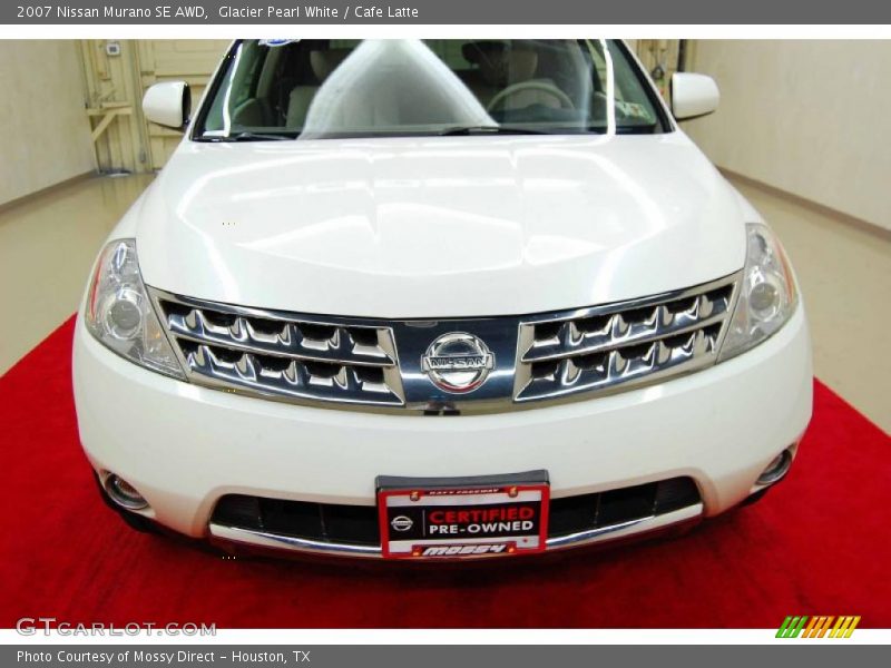 Glacier Pearl White / Cafe Latte 2007 Nissan Murano SE AWD
