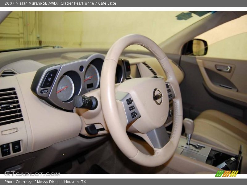 Glacier Pearl White / Cafe Latte 2007 Nissan Murano SE AWD