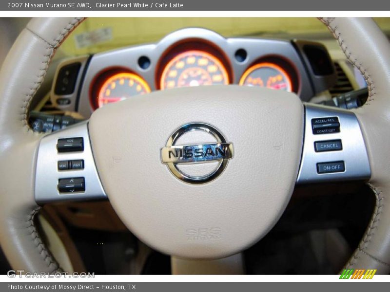 Glacier Pearl White / Cafe Latte 2007 Nissan Murano SE AWD