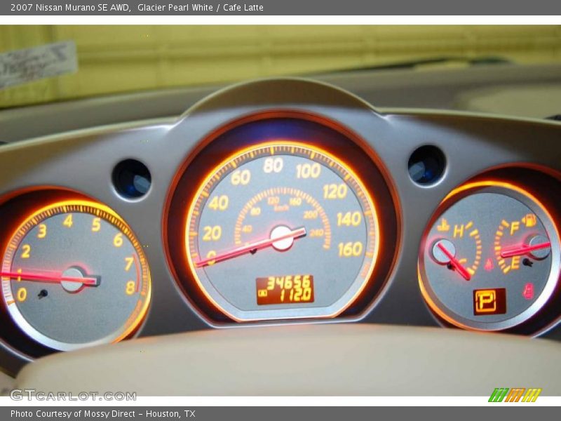 Glacier Pearl White / Cafe Latte 2007 Nissan Murano SE AWD