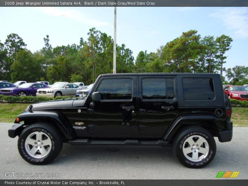 Black / Dark Slate Gray/Med Slate Gray 2008 Jeep Wrangler Unlimited Sahara 4x4