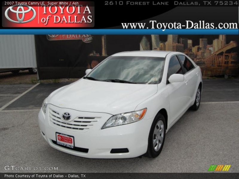 Super White / Ash 2007 Toyota Camry LE