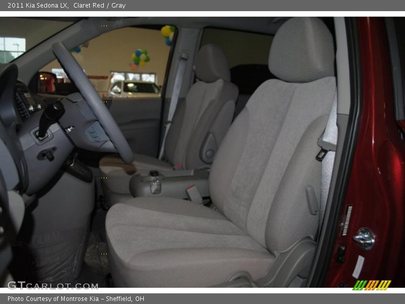Claret Red / Gray 2011 Kia Sedona LX