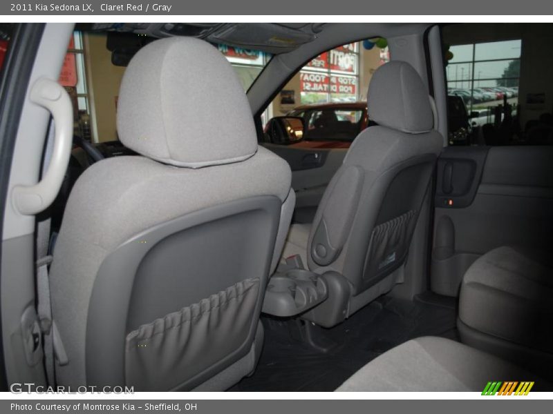 Claret Red / Gray 2011 Kia Sedona LX