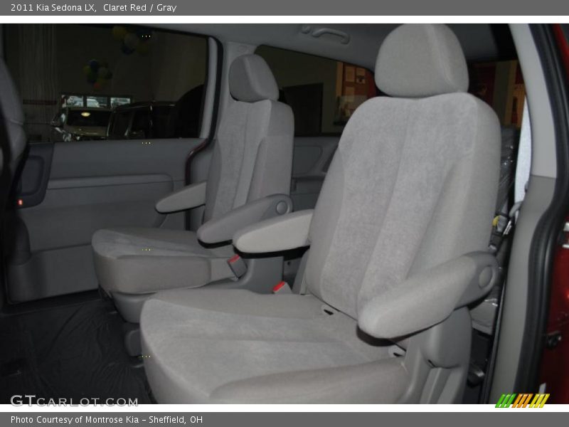 Claret Red / Gray 2011 Kia Sedona LX
