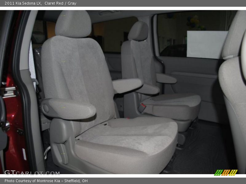 Claret Red / Gray 2011 Kia Sedona LX