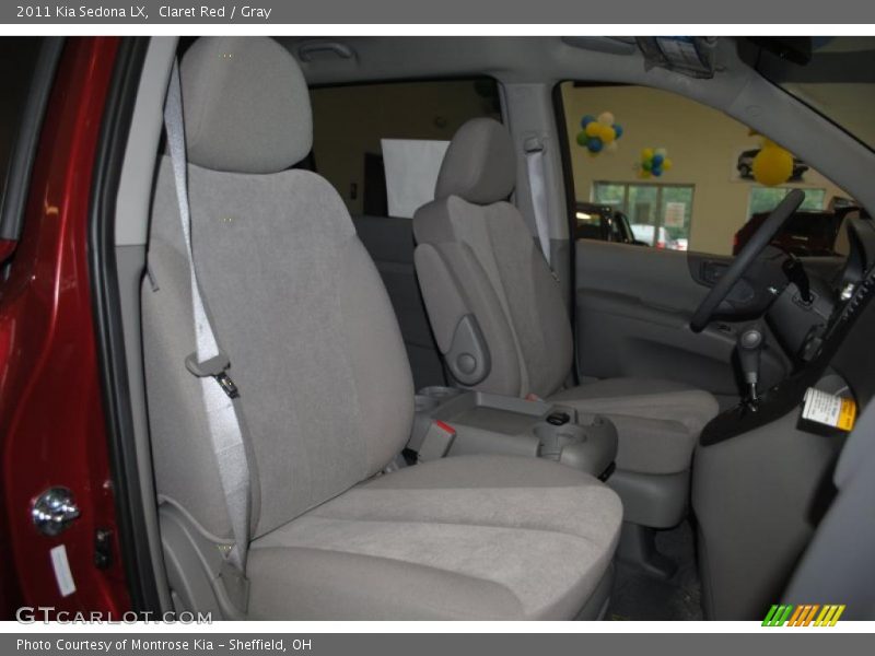 Claret Red / Gray 2011 Kia Sedona LX