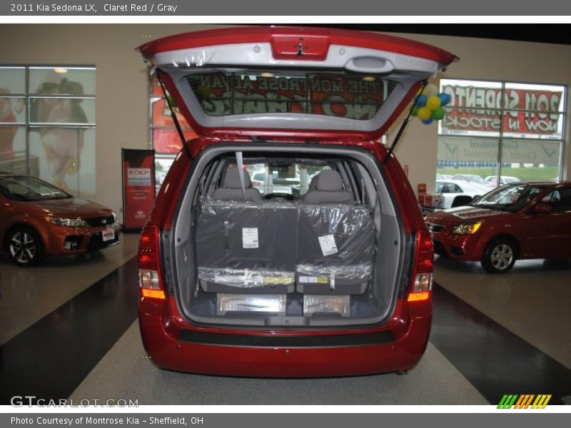 Claret Red / Gray 2011 Kia Sedona LX