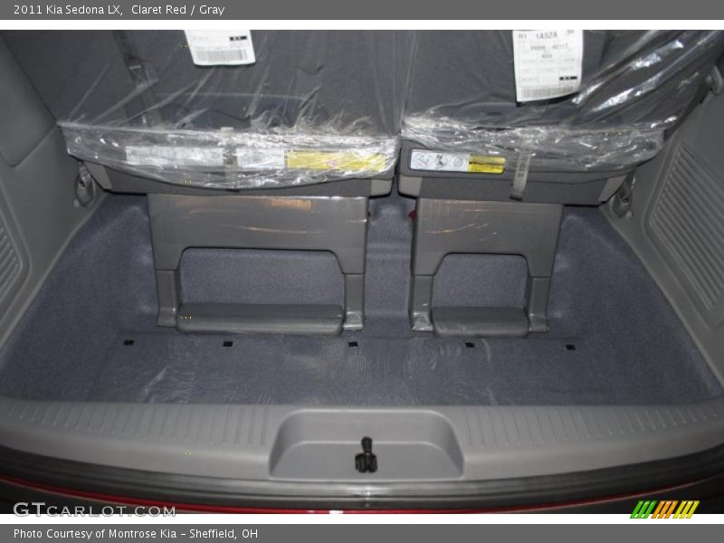 Claret Red / Gray 2011 Kia Sedona LX