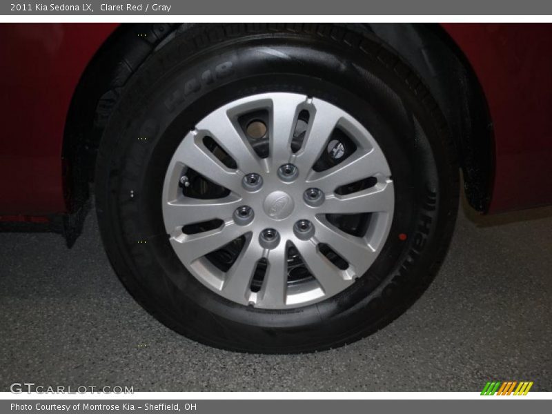 Claret Red / Gray 2011 Kia Sedona LX