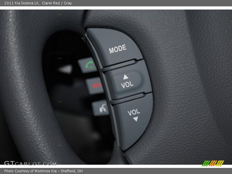 Claret Red / Gray 2011 Kia Sedona LX