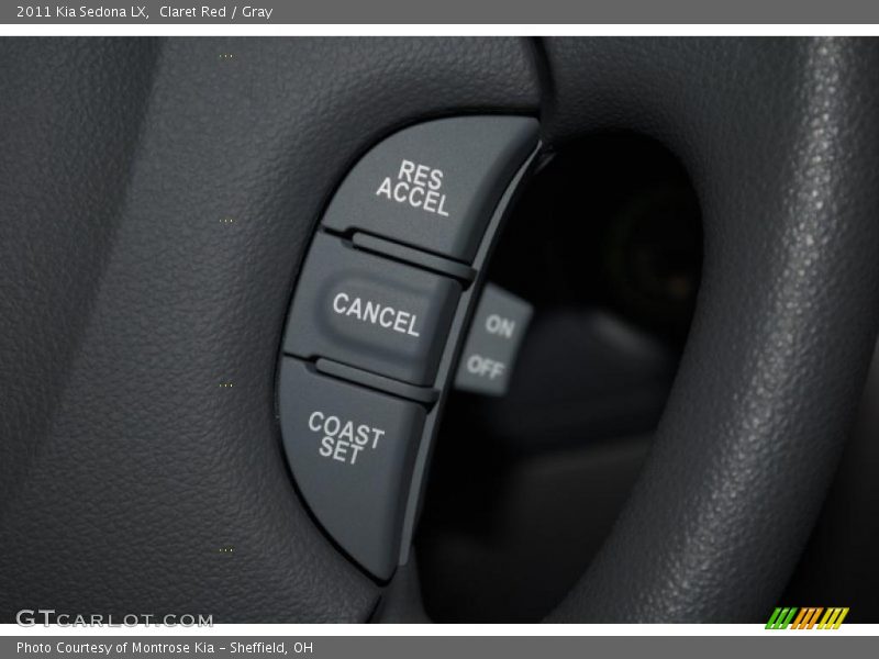 Claret Red / Gray 2011 Kia Sedona LX