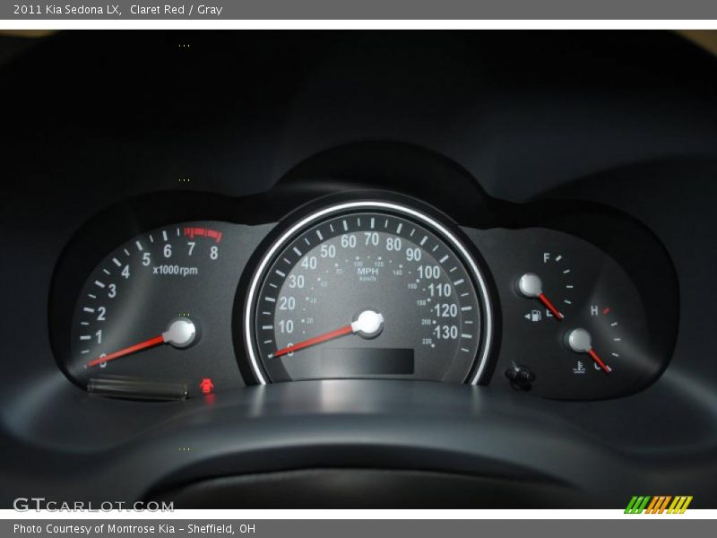 Claret Red / Gray 2011 Kia Sedona LX