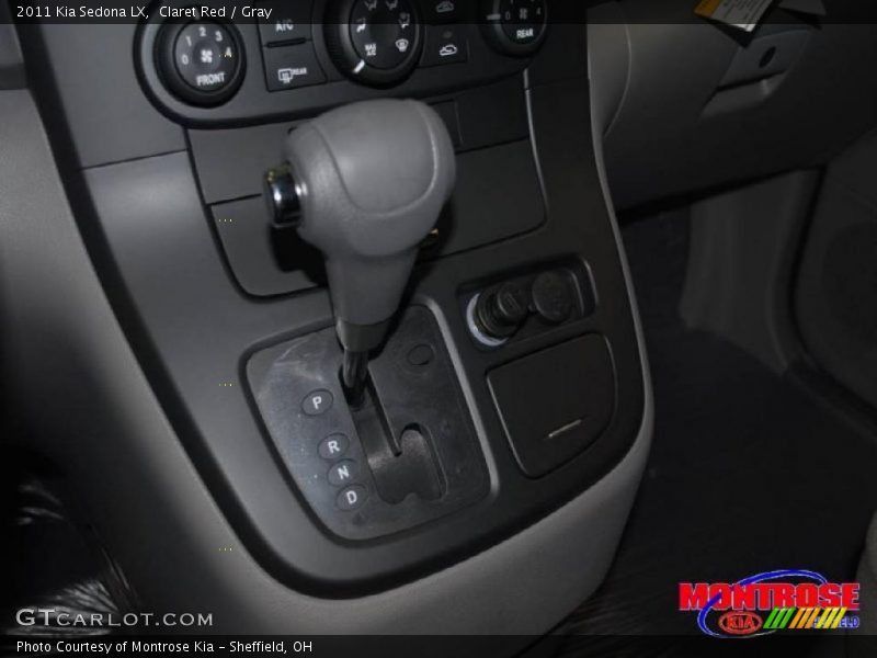 Claret Red / Gray 2011 Kia Sedona LX