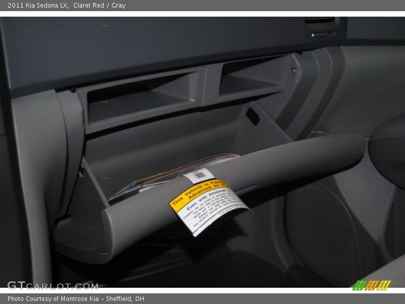 Claret Red / Gray 2011 Kia Sedona LX