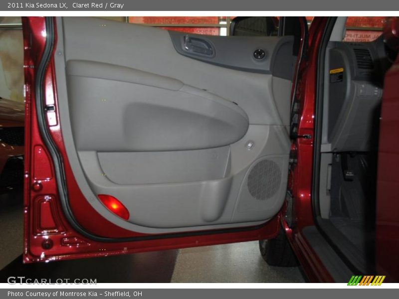 Claret Red / Gray 2011 Kia Sedona LX