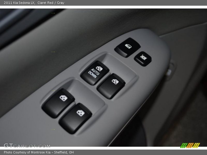 Claret Red / Gray 2011 Kia Sedona LX