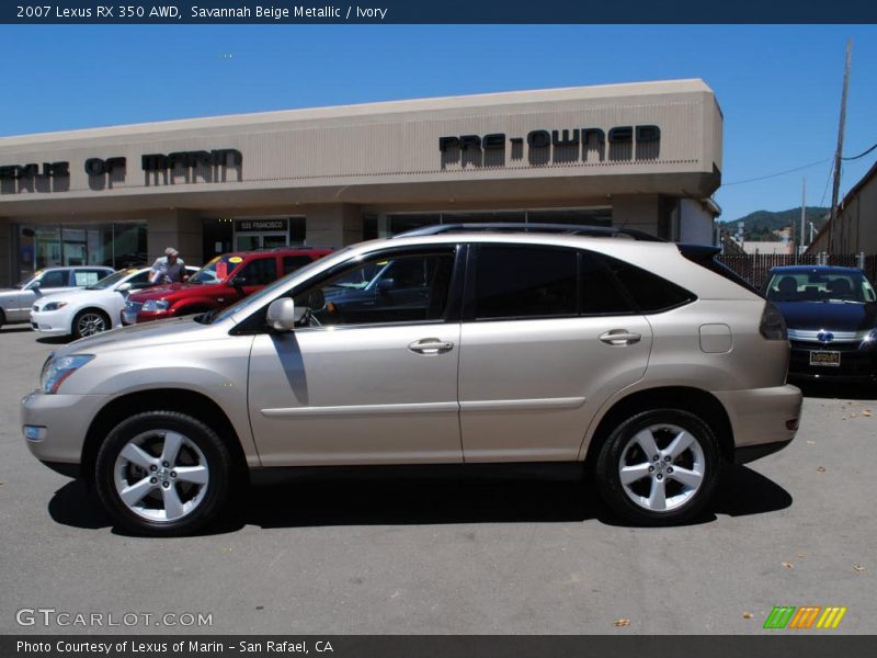 Savannah Beige Metallic / Ivory 2007 Lexus RX 350 AWD