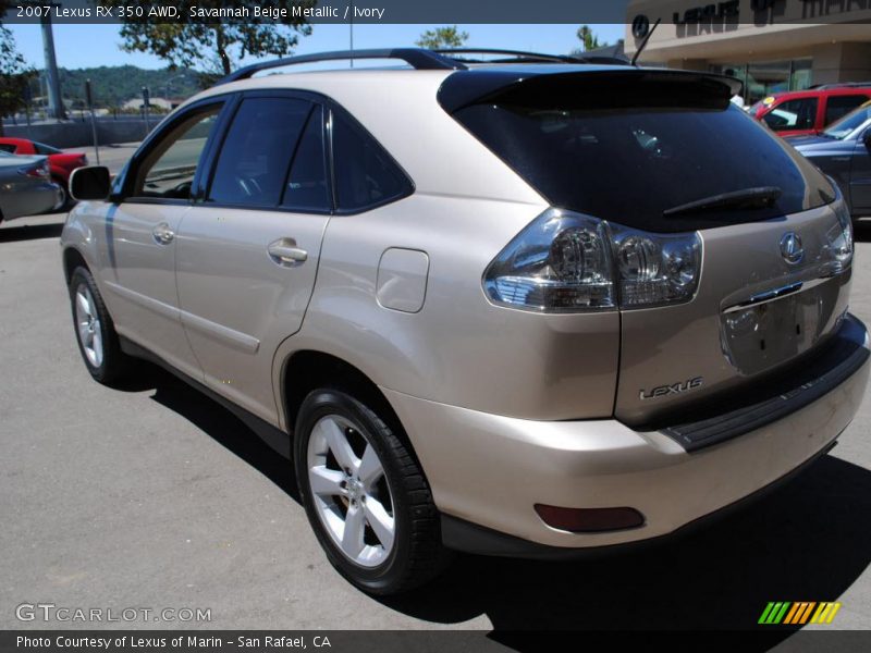 Savannah Beige Metallic / Ivory 2007 Lexus RX 350 AWD