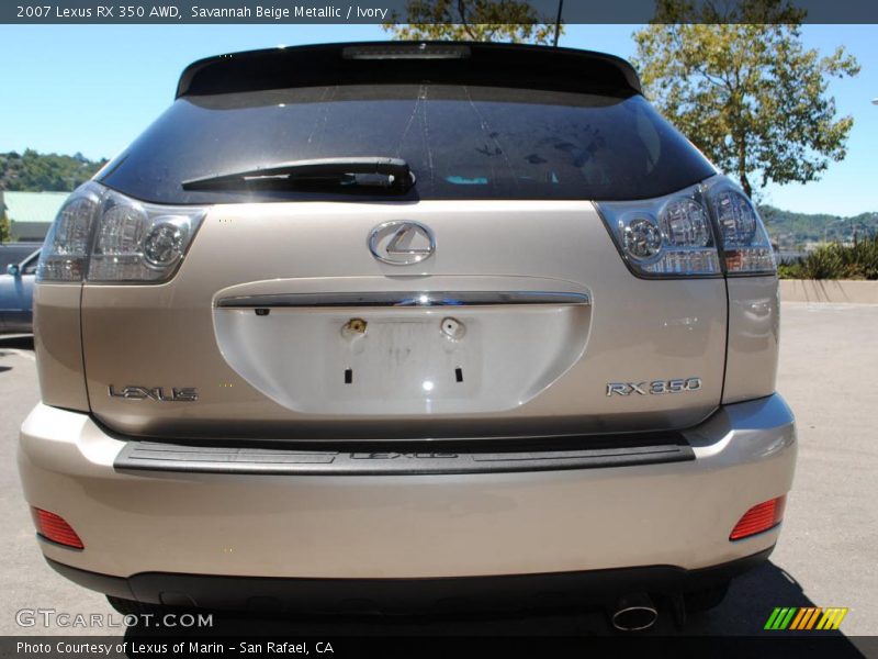 Savannah Beige Metallic / Ivory 2007 Lexus RX 350 AWD
