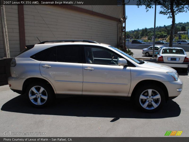 Savannah Beige Metallic / Ivory 2007 Lexus RX 350 AWD