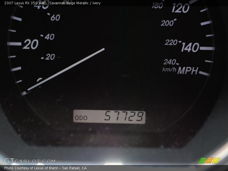 Savannah Beige Metallic / Ivory 2007 Lexus RX 350 AWD
