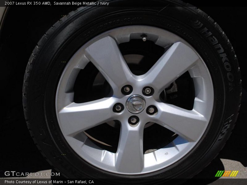 Savannah Beige Metallic / Ivory 2007 Lexus RX 350 AWD