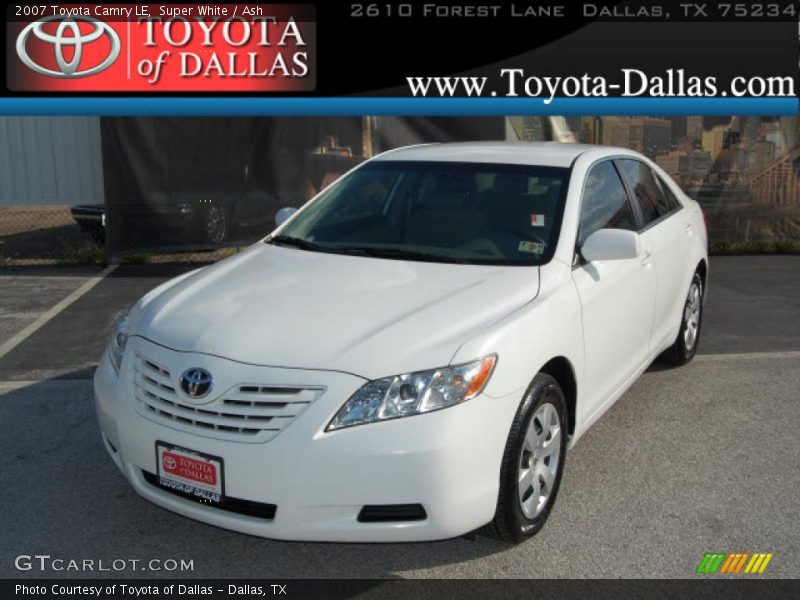 Super White / Ash 2007 Toyota Camry LE