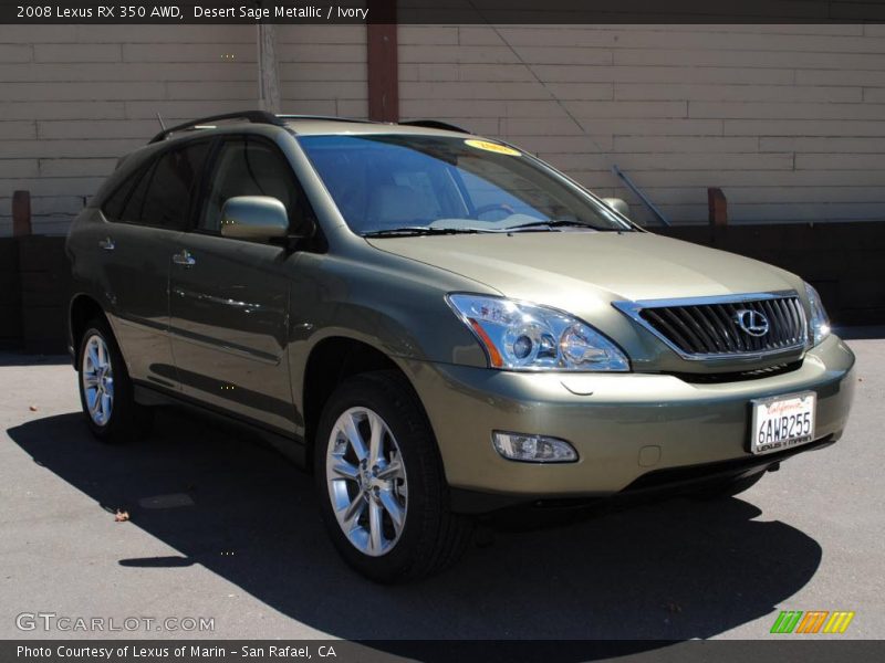 Desert Sage Metallic / Ivory 2008 Lexus RX 350 AWD