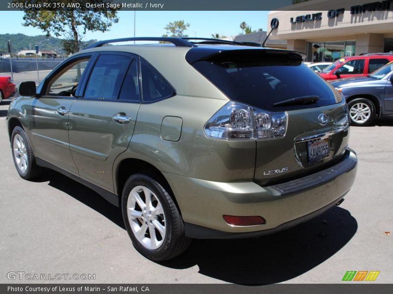 Desert Sage Metallic / Ivory 2008 Lexus RX 350 AWD
