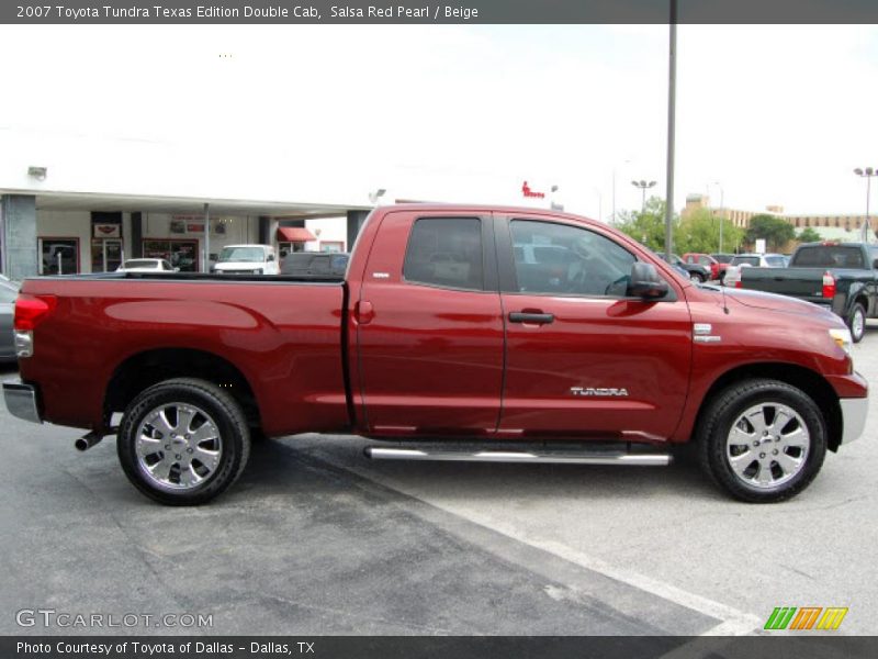 Salsa Red Pearl / Beige 2007 Toyota Tundra Texas Edition Double Cab