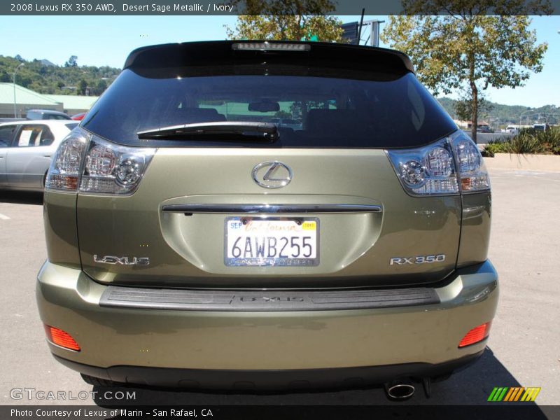 Desert Sage Metallic / Ivory 2008 Lexus RX 350 AWD