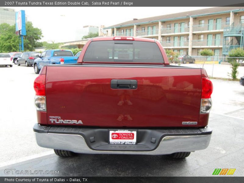 Salsa Red Pearl / Beige 2007 Toyota Tundra Texas Edition Double Cab