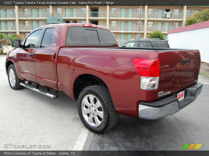 Salsa Red Pearl / Beige 2007 Toyota Tundra Texas Edition Double Cab