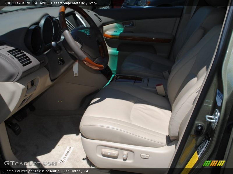 Desert Sage Metallic / Ivory 2008 Lexus RX 350 AWD