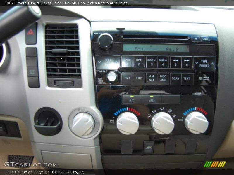 Salsa Red Pearl / Beige 2007 Toyota Tundra Texas Edition Double Cab